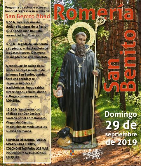 Cartel de Romería de San Benito abad 2019